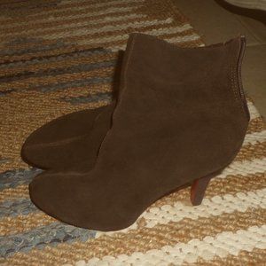 Chocolate Suede Red Bottom Boots